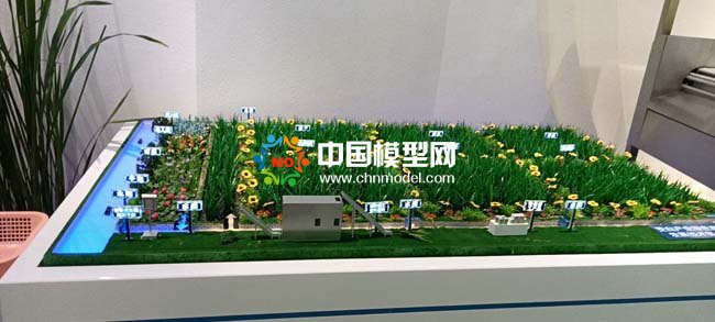 茭白产业种植基地沙盘模型
