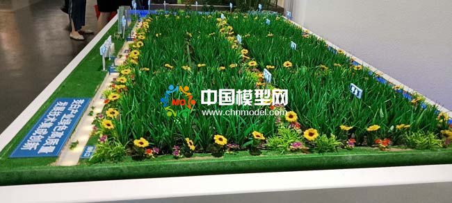 茭白产业种植基地沙盘模型