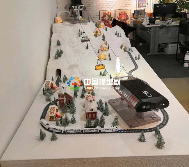 滑雪场沙盘模型
