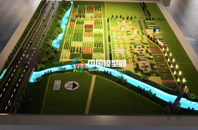 现代农业产业示范园沙盘模型