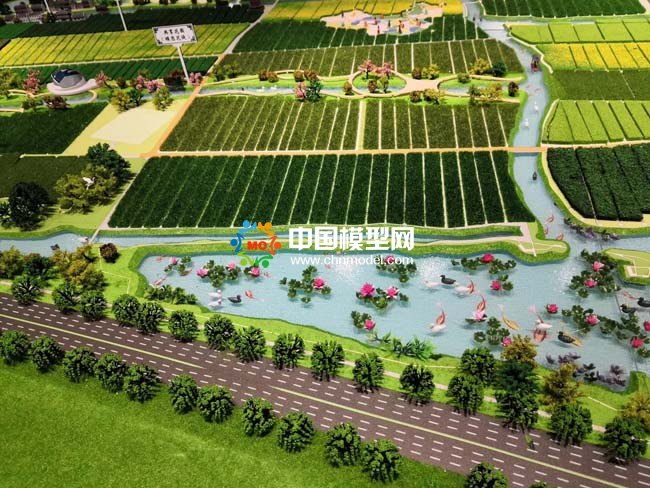 现代农业产业示范园沙盘模型