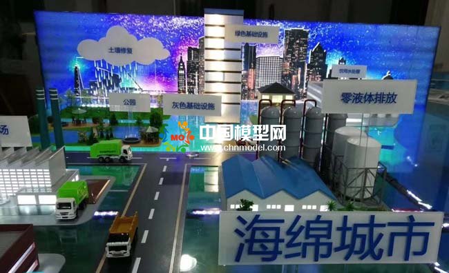 城市环境治理数字孪生沙盘模型