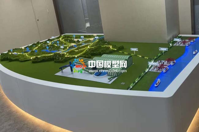 矿厂分布沙盘模型