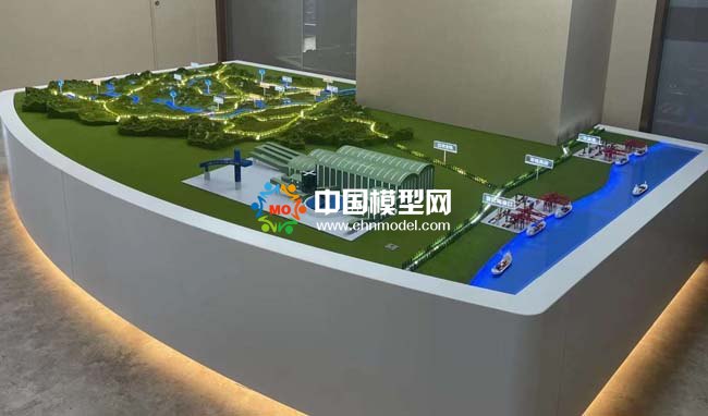 矿厂分布沙盘模型