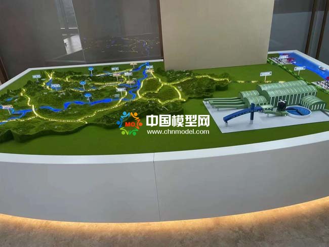 矿厂分布沙盘模型