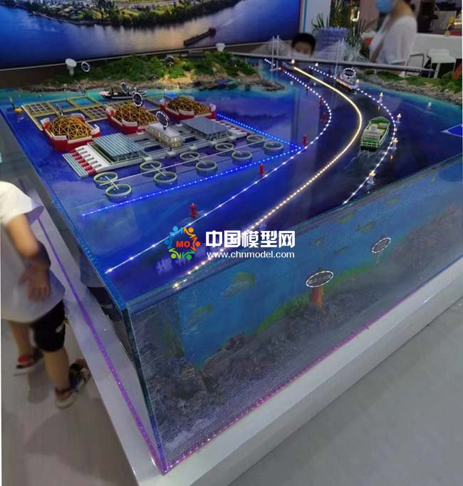 保护海洋生态沙盘模型