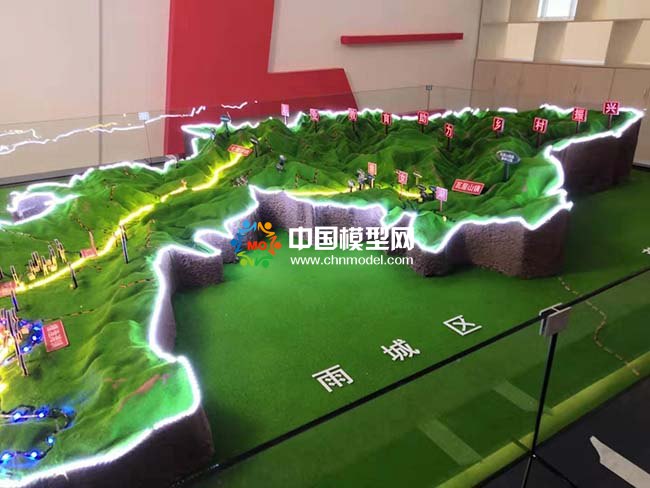 助力乡村展示成果沙盘模型