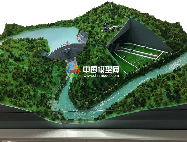 大岗山水电站沙盘模型