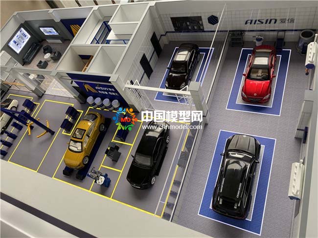 汽车服务养护中心沙盘模型