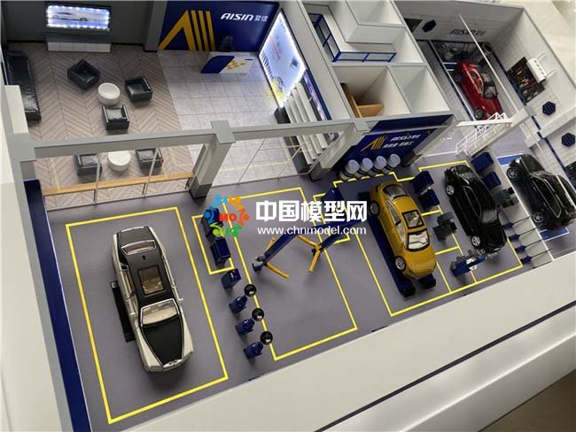 汽车服务养护中心沙盘模型