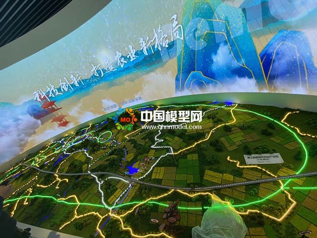 新型数字农业规划沙盘模型
