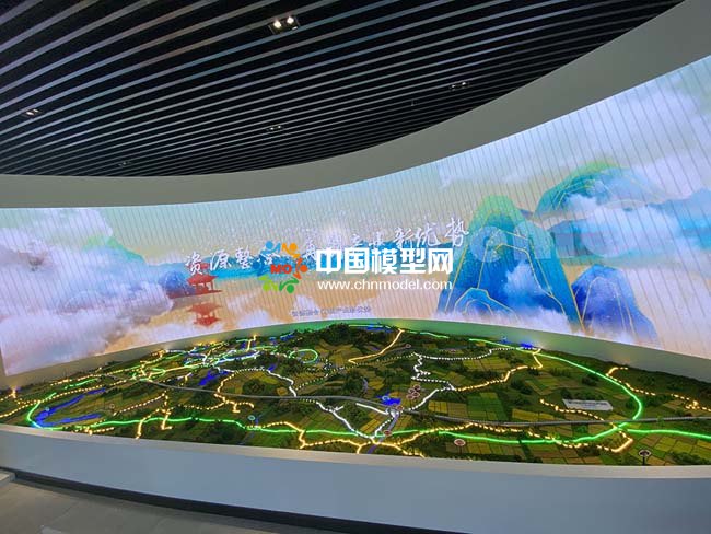 新型数字农业规划沙盘模型