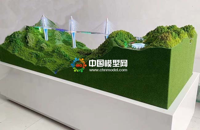 天空之桥平塘特大桥沙盘模型