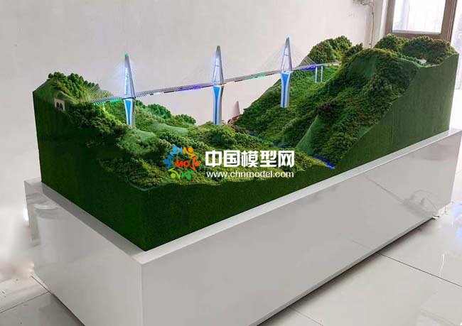 天空之桥平塘特大桥沙盘模型