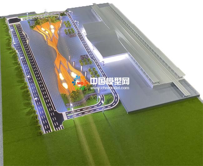 高铁站沙盘模型
