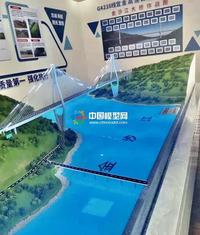 金沙江大桥沙盘模型