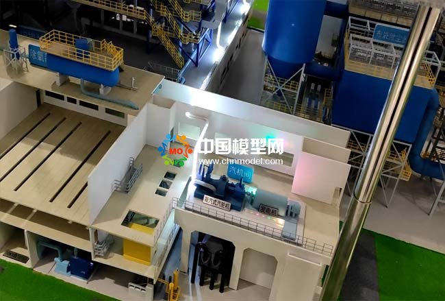 垃圾焚烧发电工艺流程展示沙盘模型