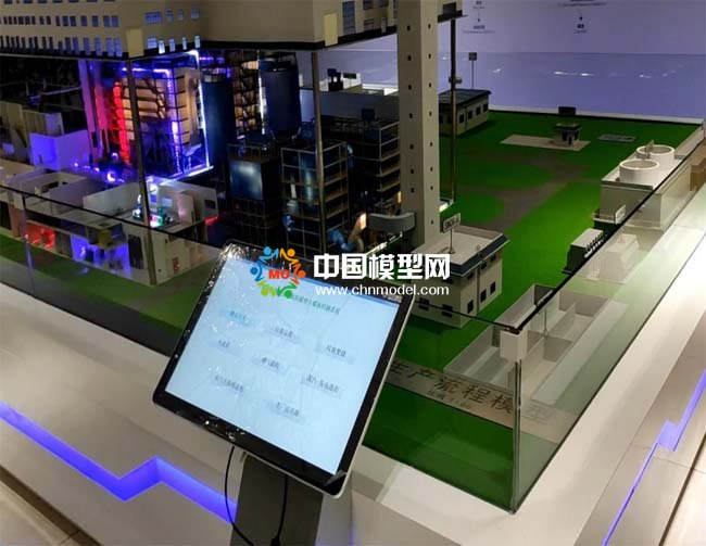 垃圾焚烧发电工艺流程展示沙盘模型