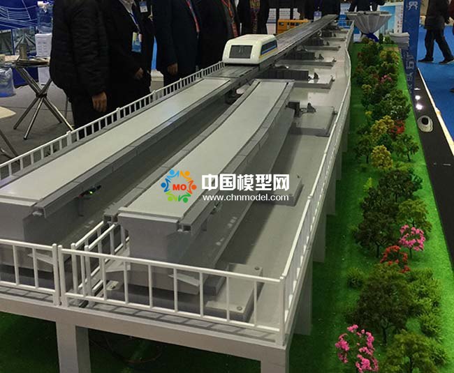 跨座式轨道交通系统沙盘模型