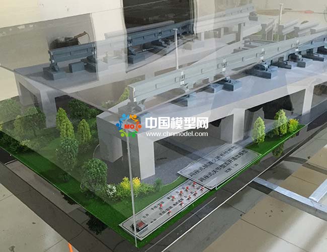 跨座式轨道交通系统沙盘模型