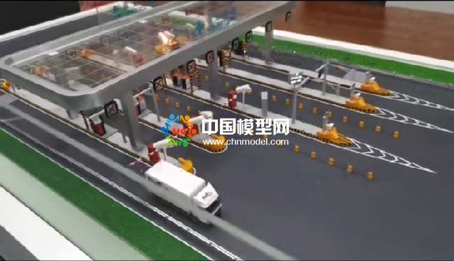 高速公路收费站沙盘模型