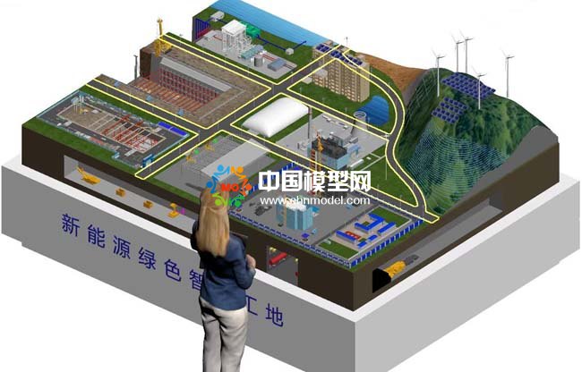 新能源绿色智慧工地沙盘模型