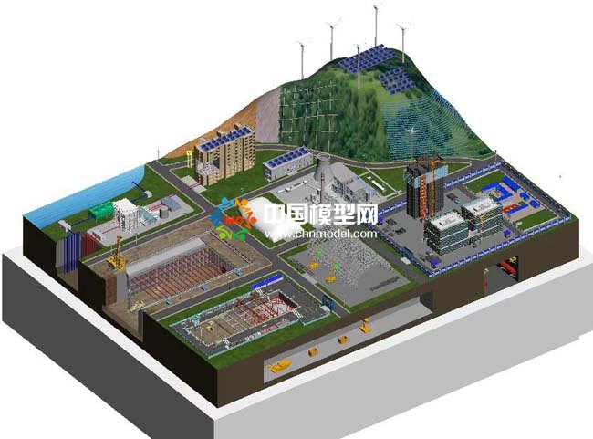 新能源绿色智慧工地沙盘模型