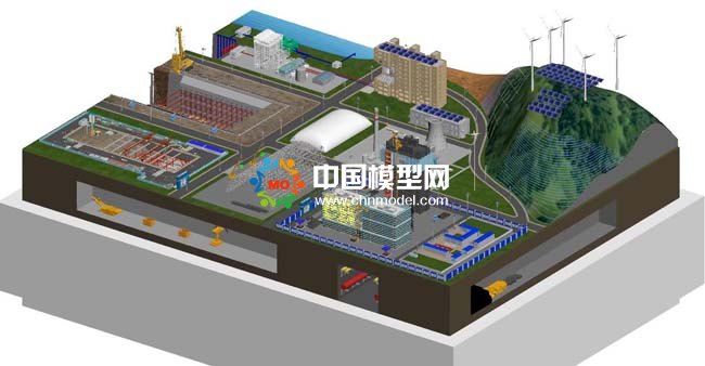 新能源绿色智慧工地沙盘模型