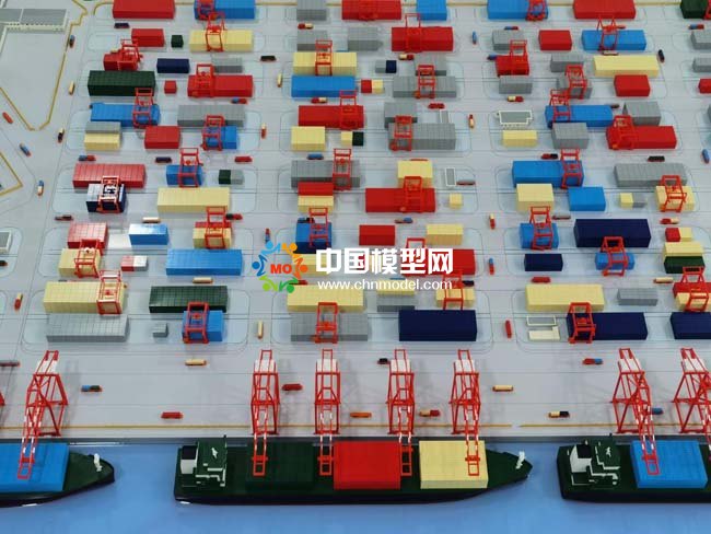 南沙全自动化码头沙盘模型