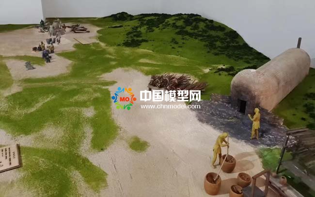 古代制陶工艺沙盘模型