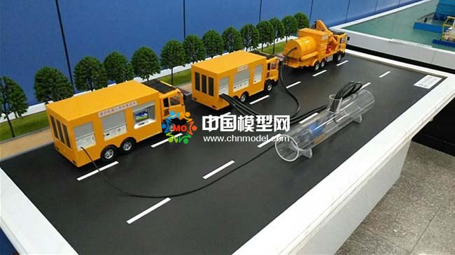 市政管道清淤沙盘模型