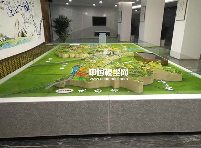 十堰郧阳区农业规划沙盘模型