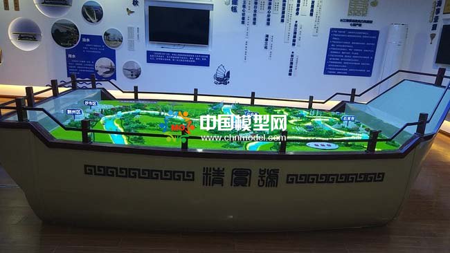 长江海事沙盘模型