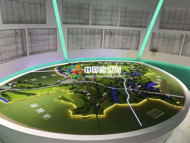 农村生活垃圾收集转运系统沙盘模型