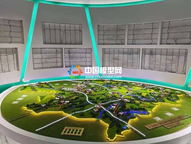 农村生活垃圾收集转运系统沙盘模型