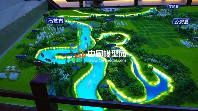 长江海事沙盘模型