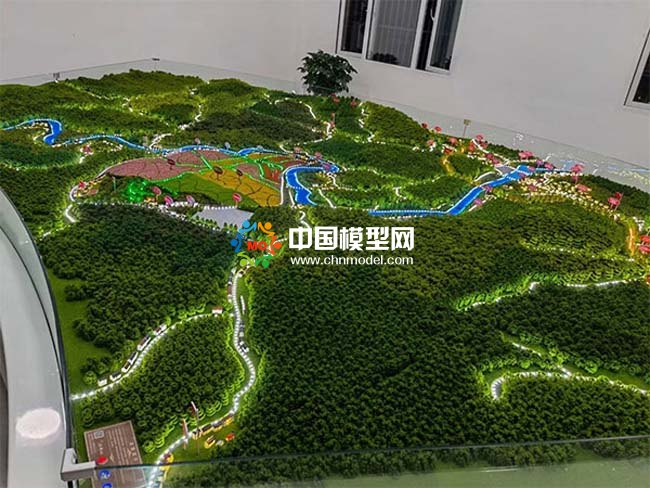 旅游景区地形规划沙盘模型