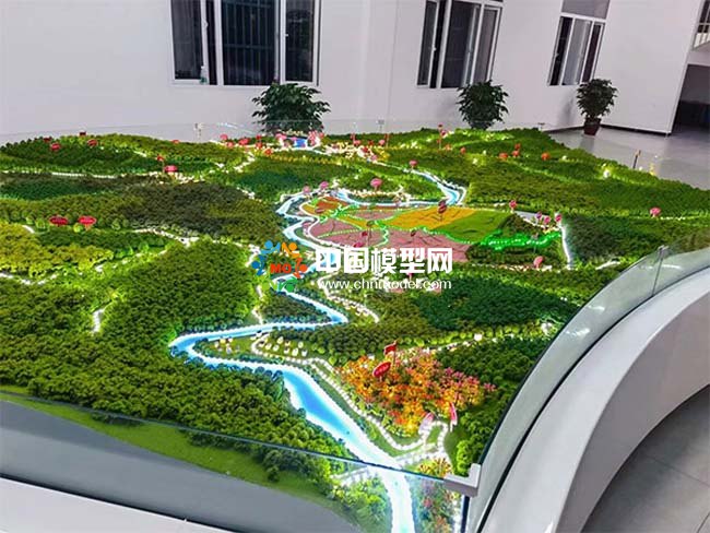 旅游景区地形规划沙盘模型