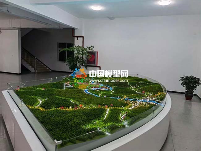 旅游景区地形规划沙盘模型