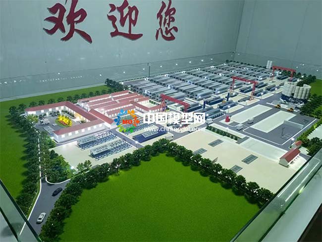 中铁建制梁场沙盘模型