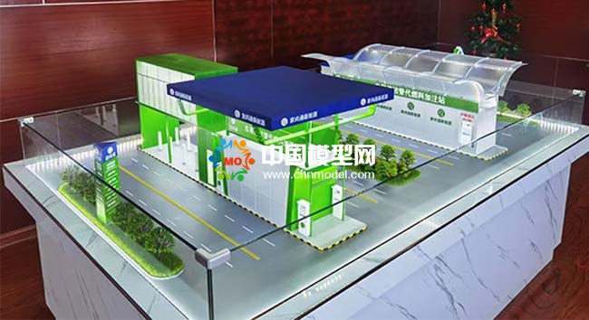新能源加注站沙盘模型