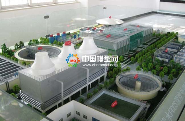 废水深度处理沙盘模型