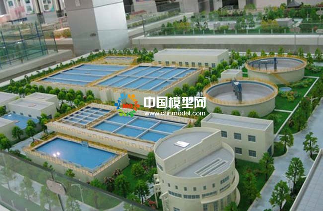 废水深度处理沙盘模型