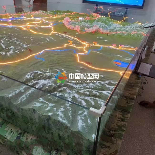 西藏军区地形沙盘模型
