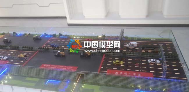 道路工程阶段施工沙盘模型