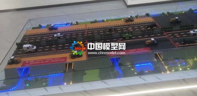 道路工程阶段施工沙盘模型