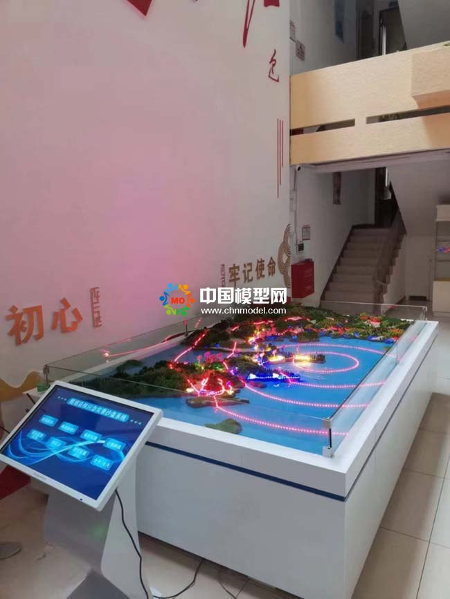 核应急预案沙盘模型