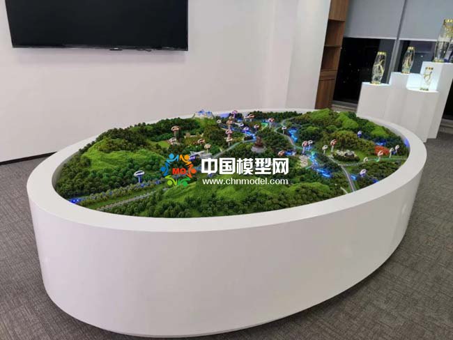 长白山景区沙盘模型