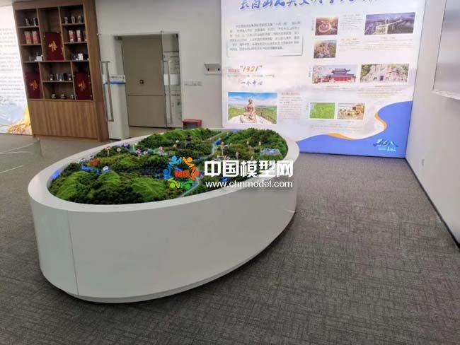 长白山景区沙盘模型
