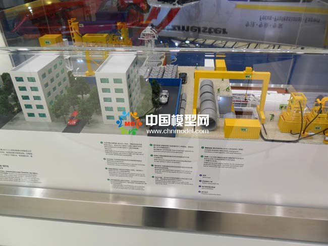 城市地下交通及供给排放系统施工模拟沙盘模型